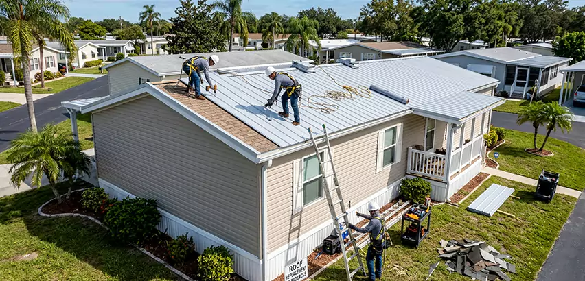 Mobile Home Metal Roof Replacement in Bloomington