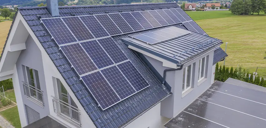 Residential Solar Roof Installation in Bloomington